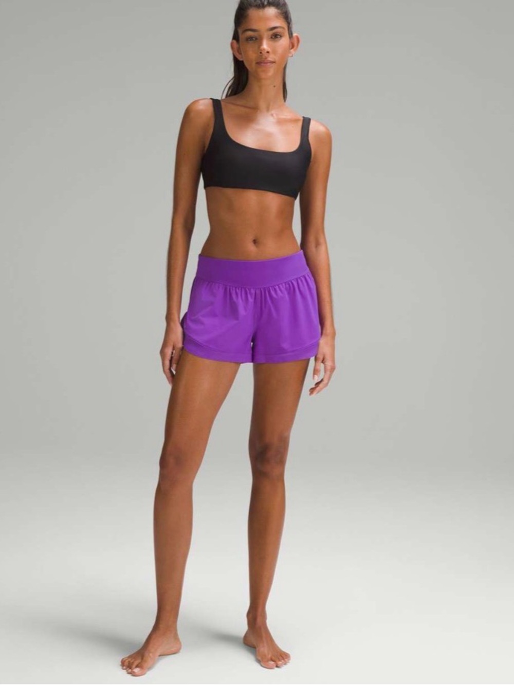 lululemon athletica Calm Tides Run Short 2.5” Atomic Purple 8